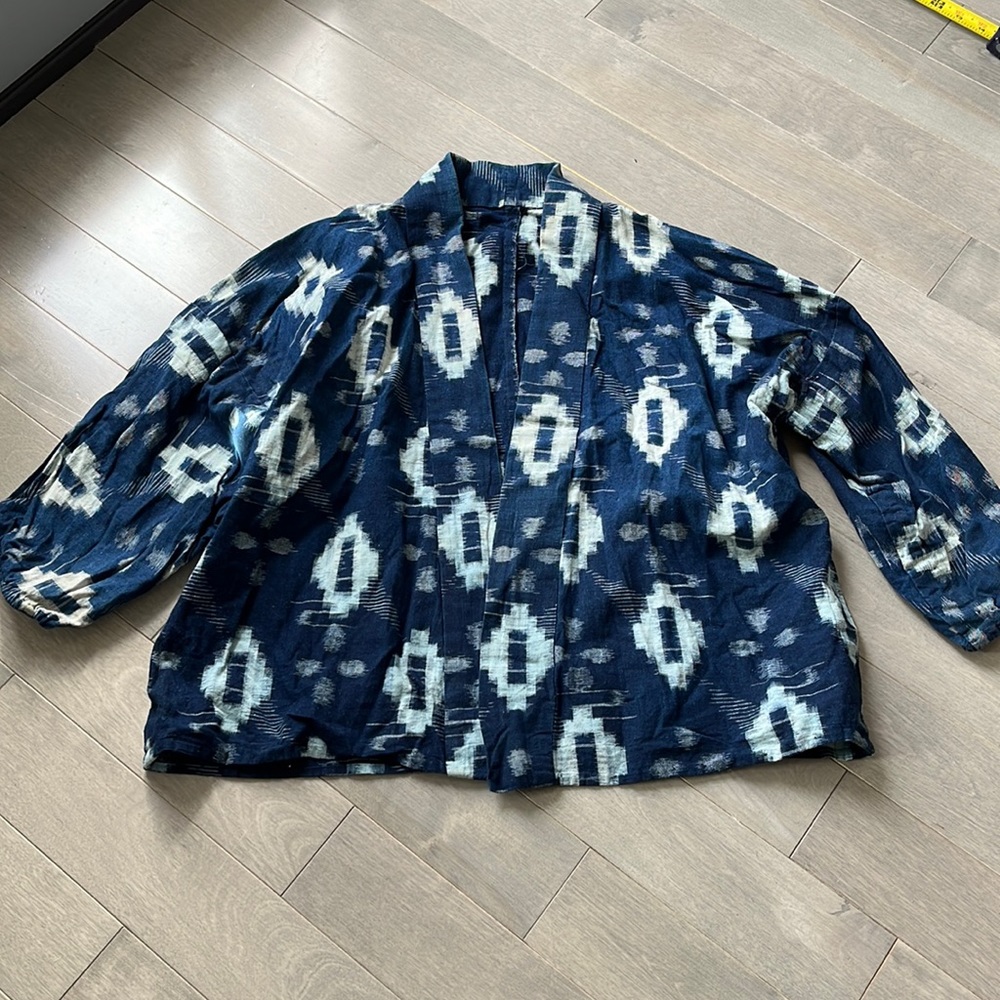 Handmade indigo, woven fabric